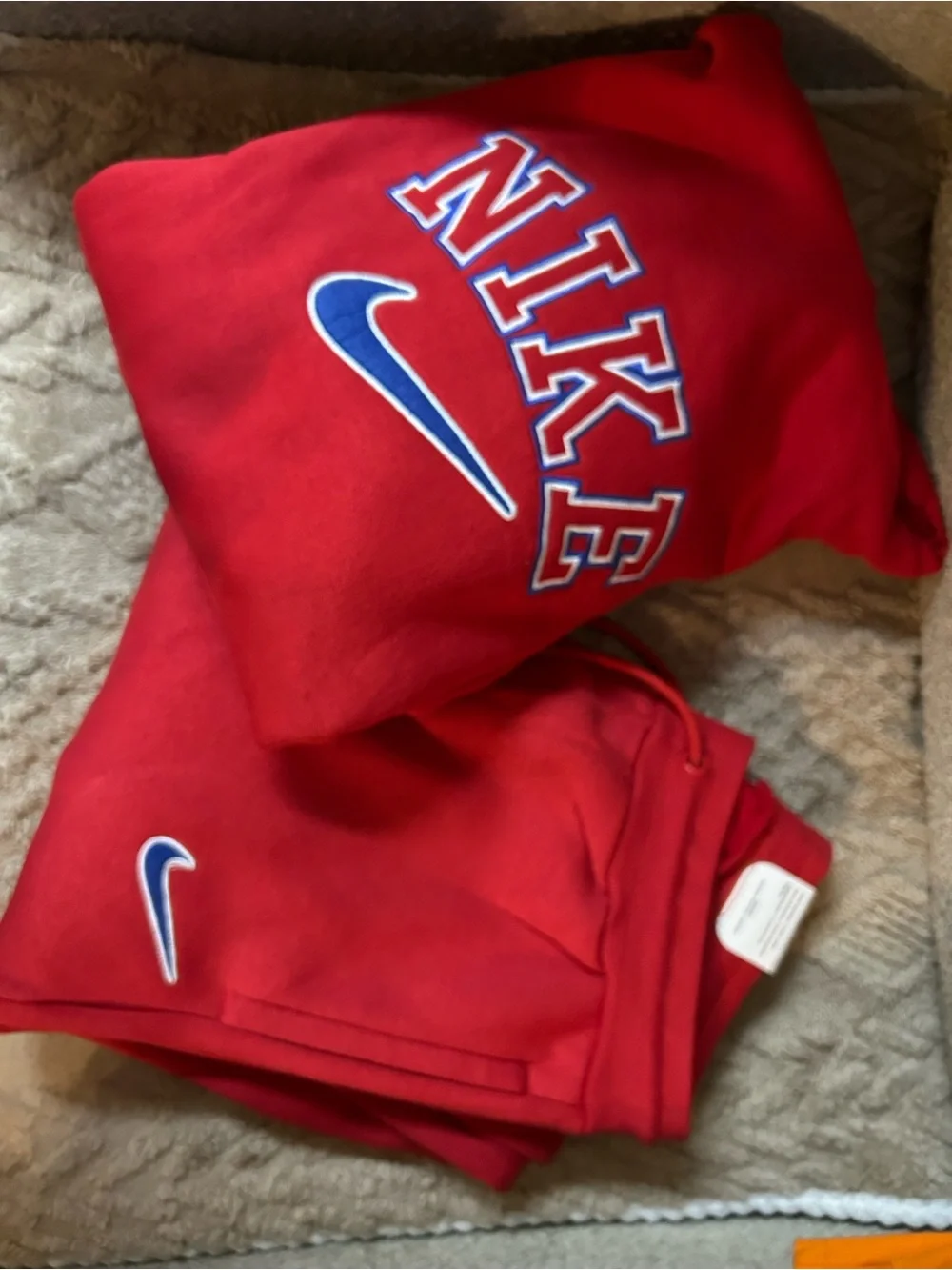 Nike matching red
